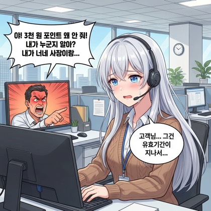 용의 고객 응대 (수정본: 냉미녀의 참교육)