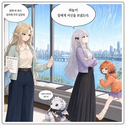 159화: 유리에 남은 빗물 글씨 (부제: 창문은 바깥이 쓰는 노트가 아닙니다)