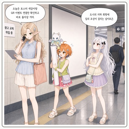 204화: 지하철 포스터의 왕실 검열 (부제: QR 코드는 비밀 문장이 아닙니다)