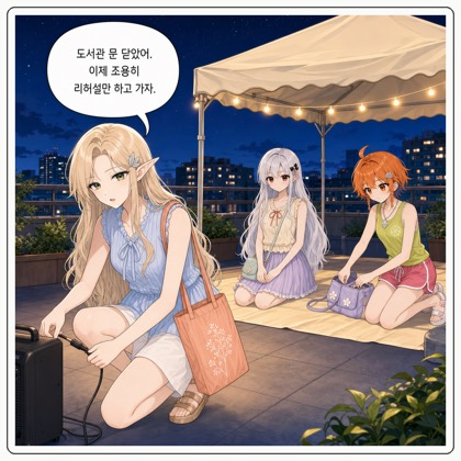 222화: 옥상 야경의 게릴라 버스킹