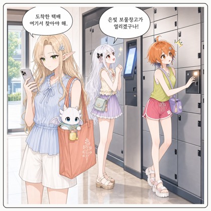 247화: 스마트 택배함과 은빛 수동 열쇠