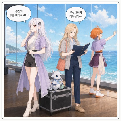 256화: 부산의 유리와 은빛 바다 셰이드
