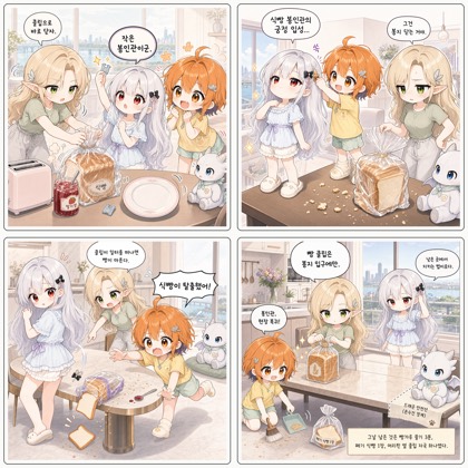 빵 클립 왕관식