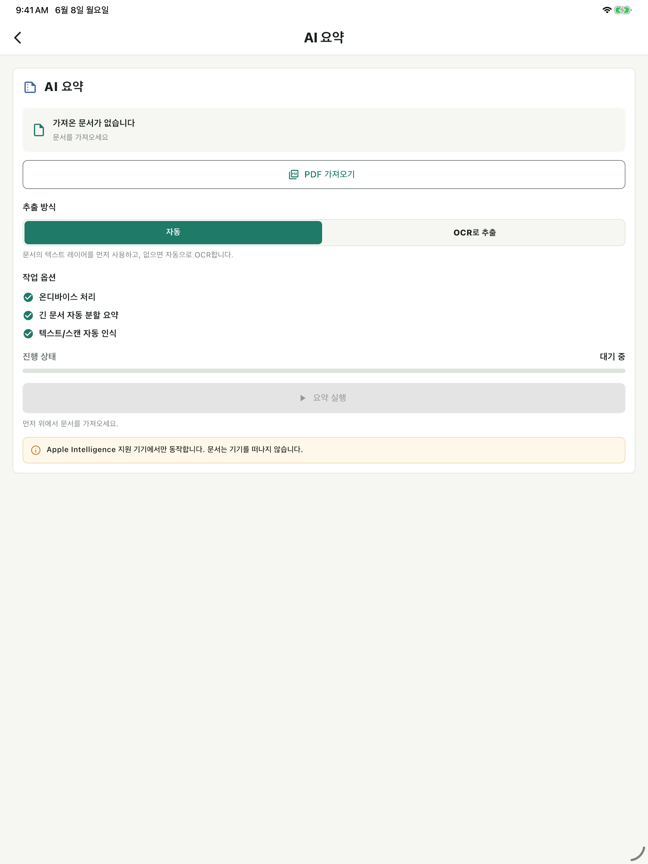 iPad 온디바이스 AI