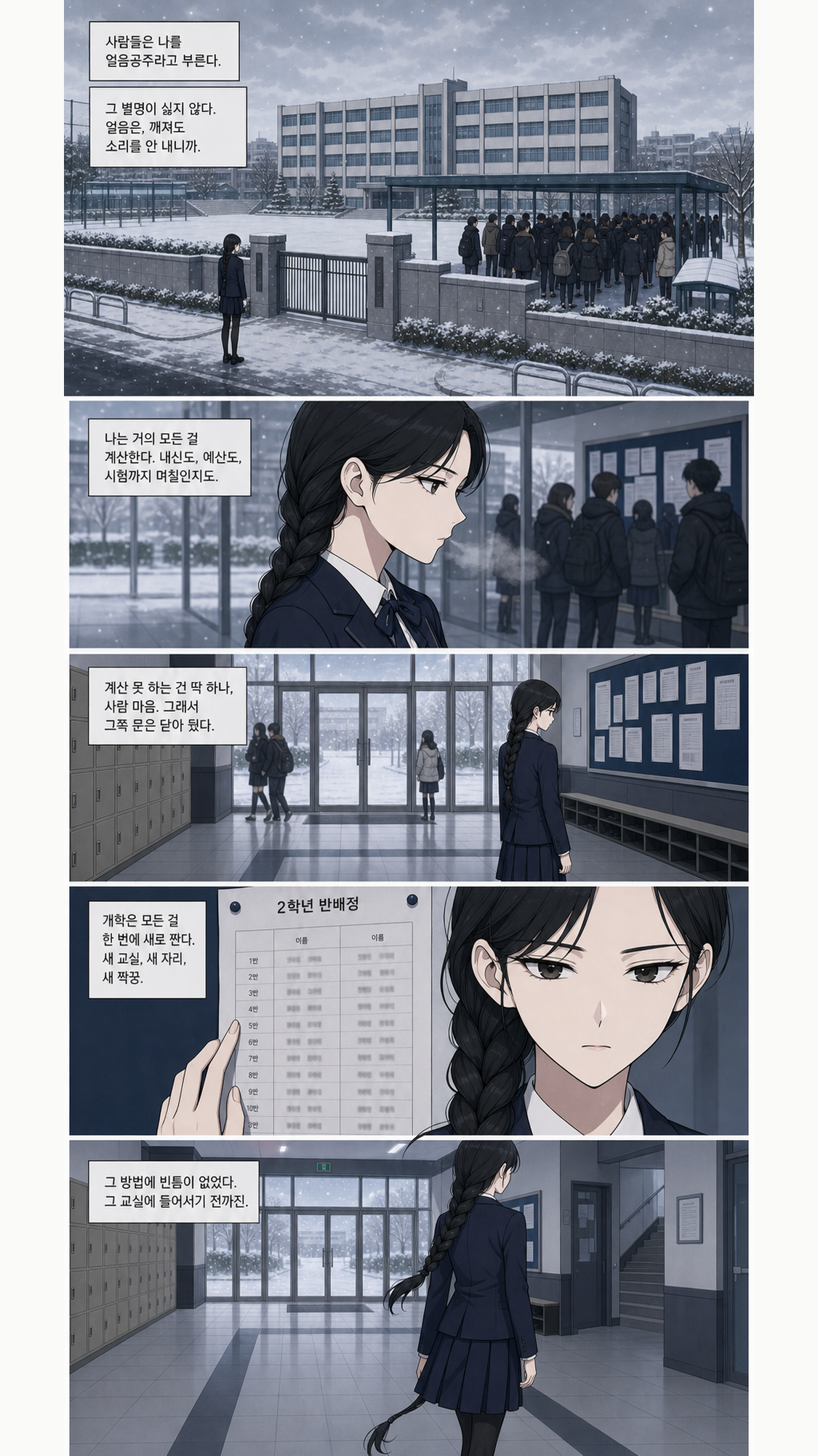 1화 개학, 그리고 계산되지 않는 것 대표 컷